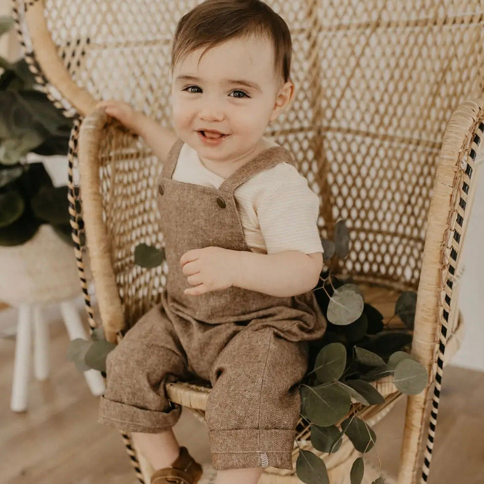 Kid's Linen Harem Romper