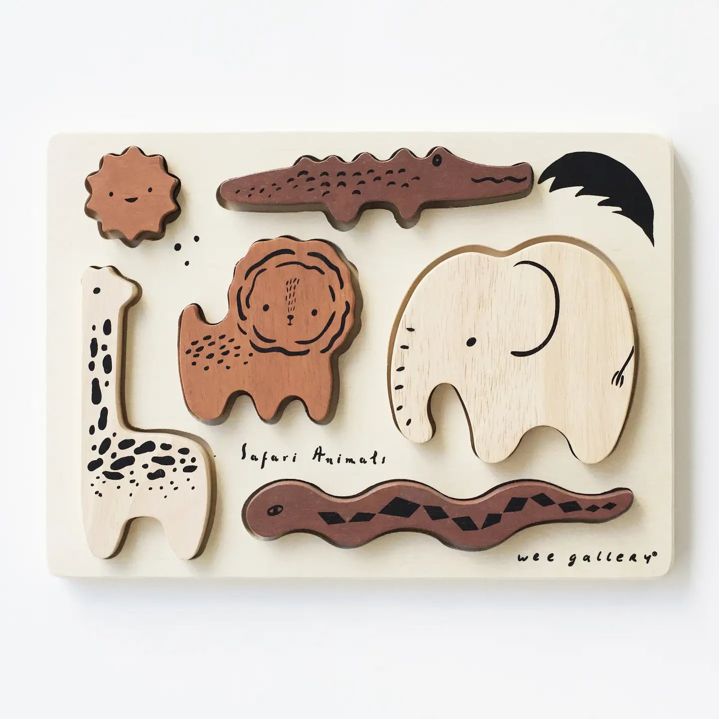 Safari Animal Puzzle Tray