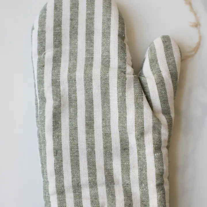 Stripe Oven Mitt