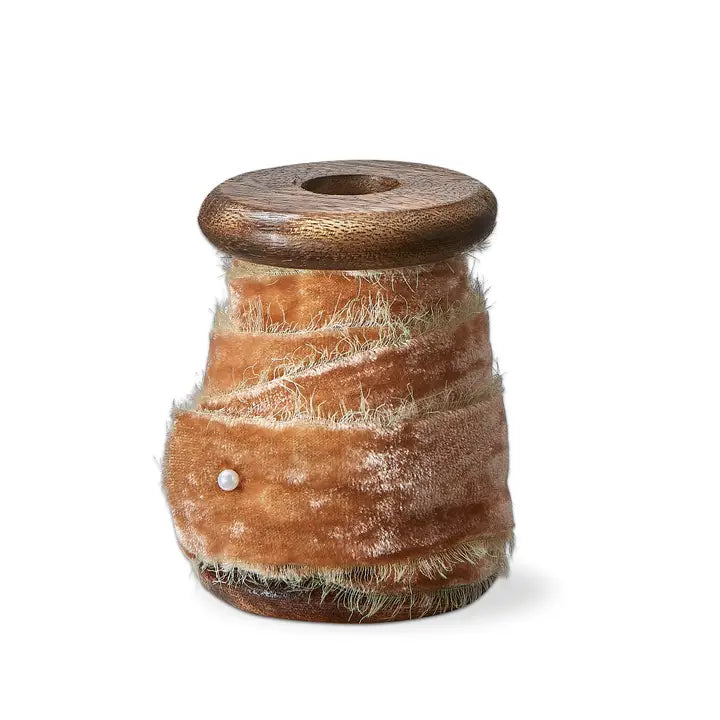 Velvet Ribbon Spool-Beige
