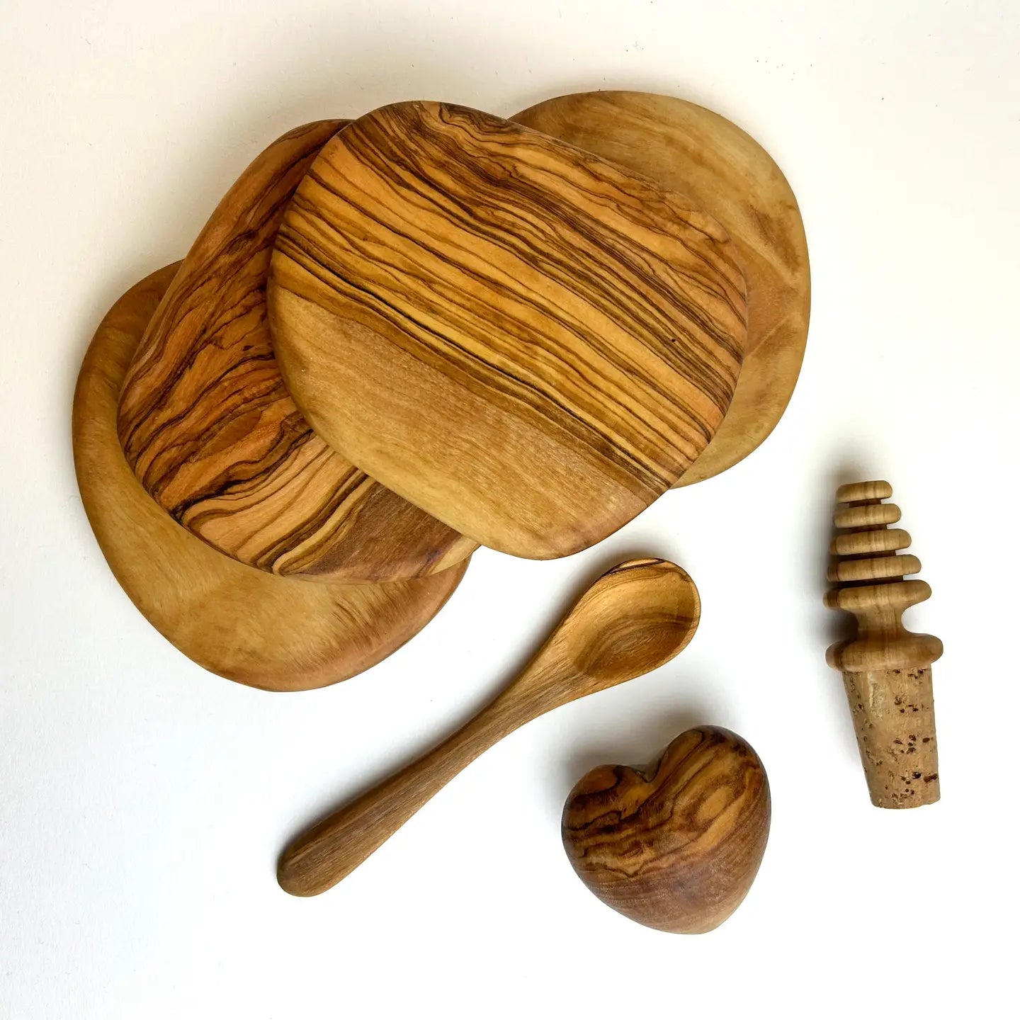 Olive Wood Mini Hostess Gift Set