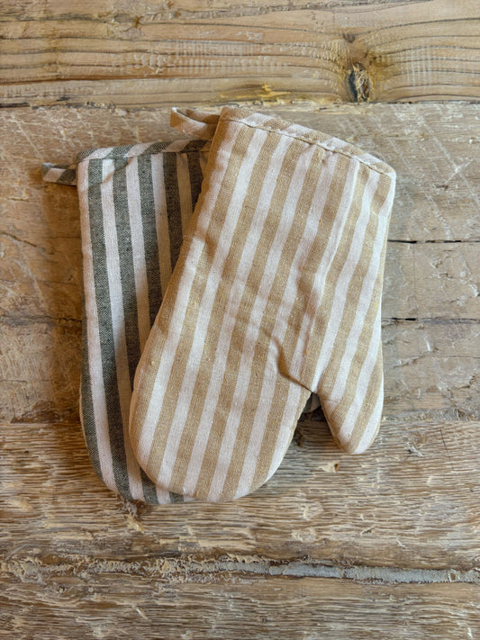 Stripe Oven Mitt