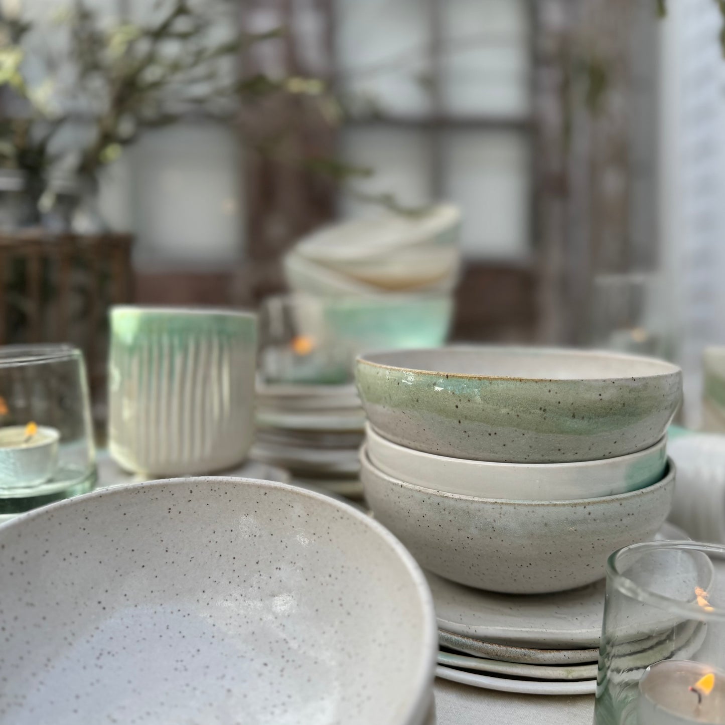 Bliss White/Blue/Green Bowl