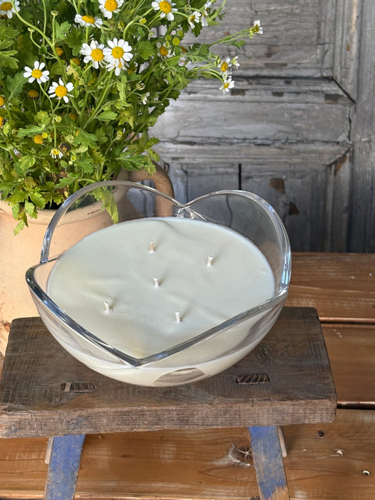 XL Lotus Crystal Candle