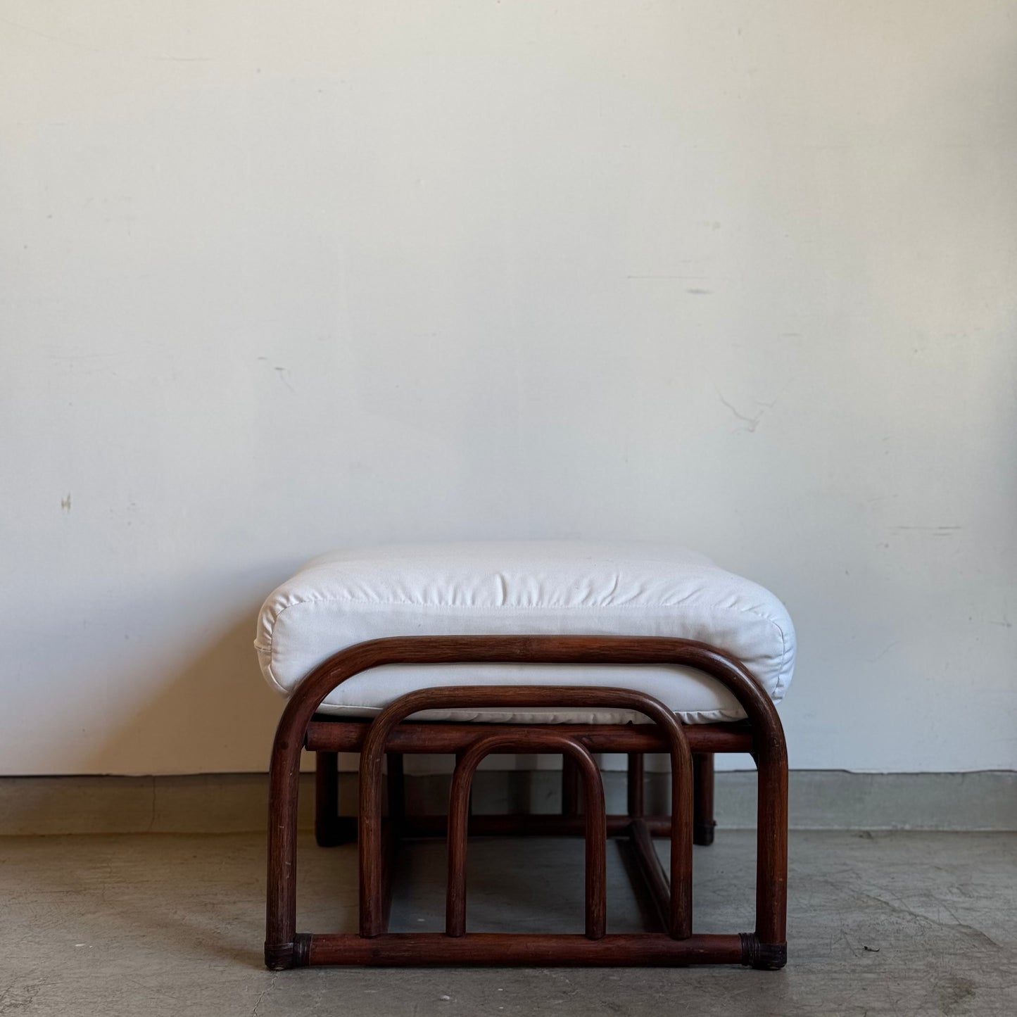Saugerties Rattan Ottoman