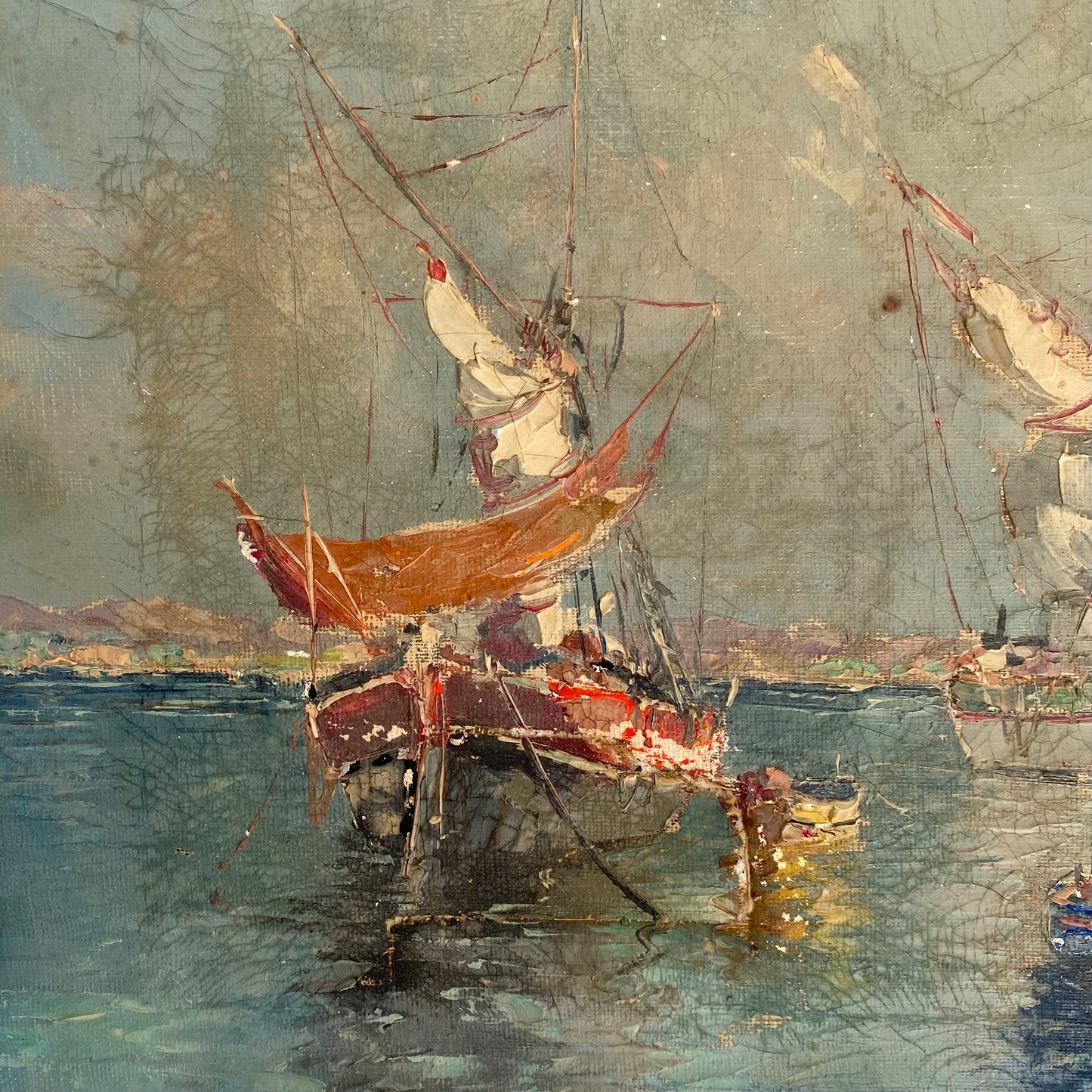 French Lake Painting