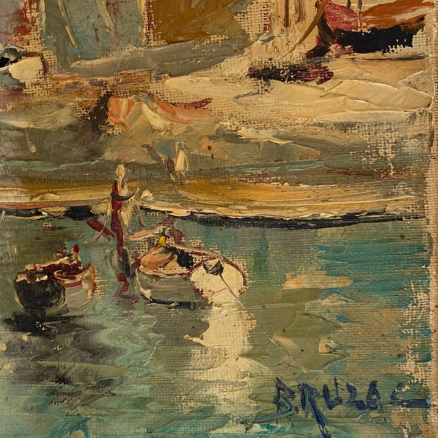 French Lake Painting