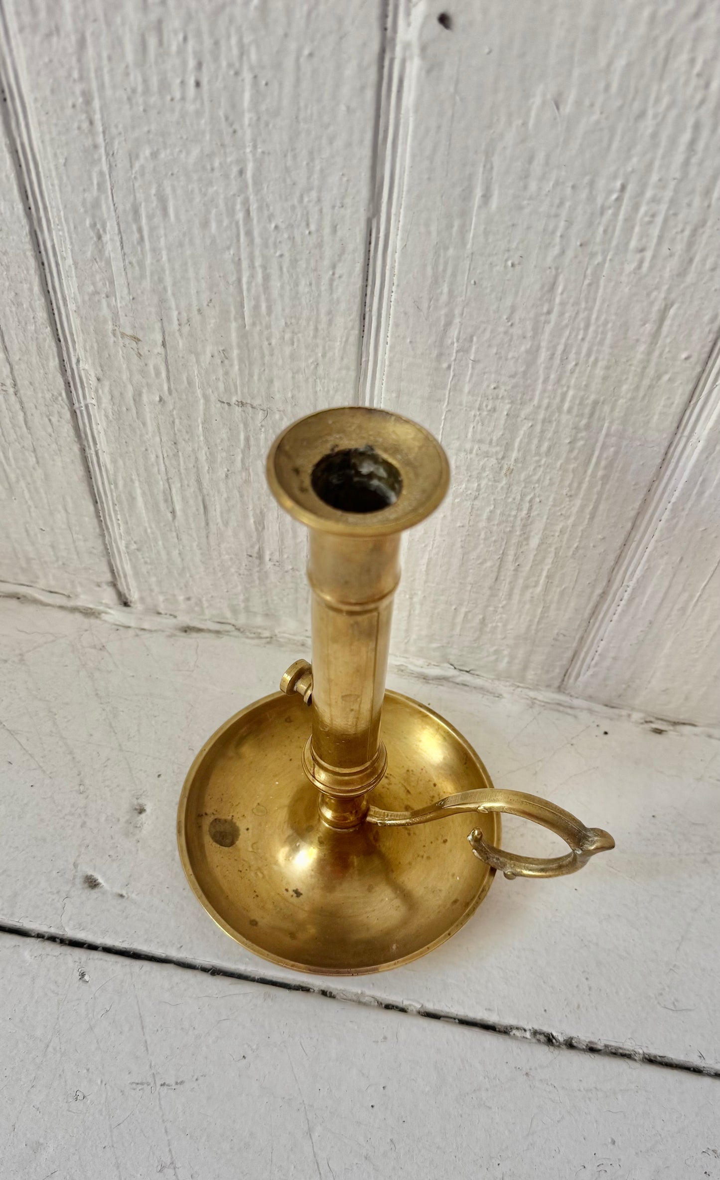 Vintage Brass Chamberstick Set-#1