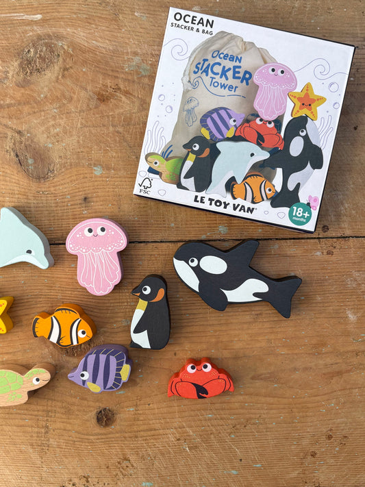 Ocean Life Stacking Animals