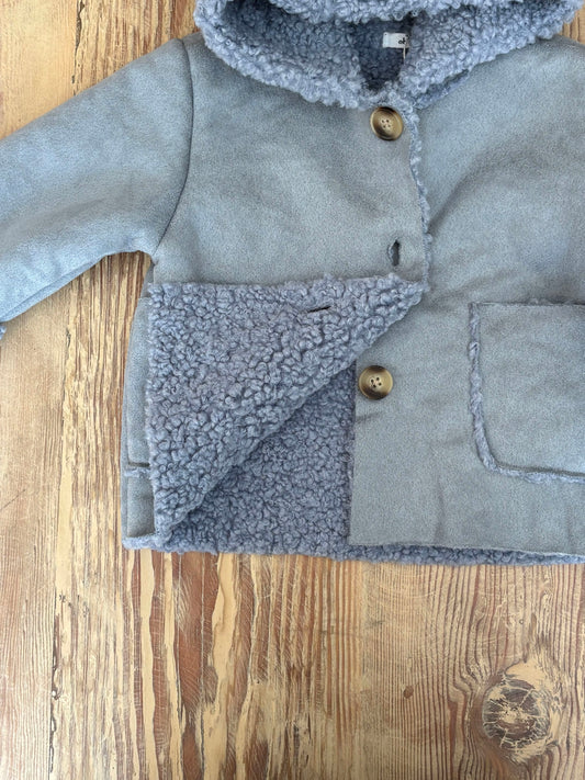 Faux Suede Vermont Sherpa Kid's Jacket