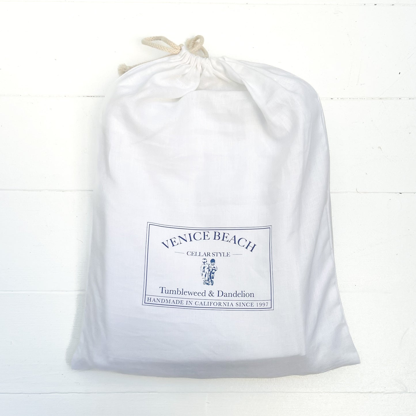 T&D White Linen Sheet Set