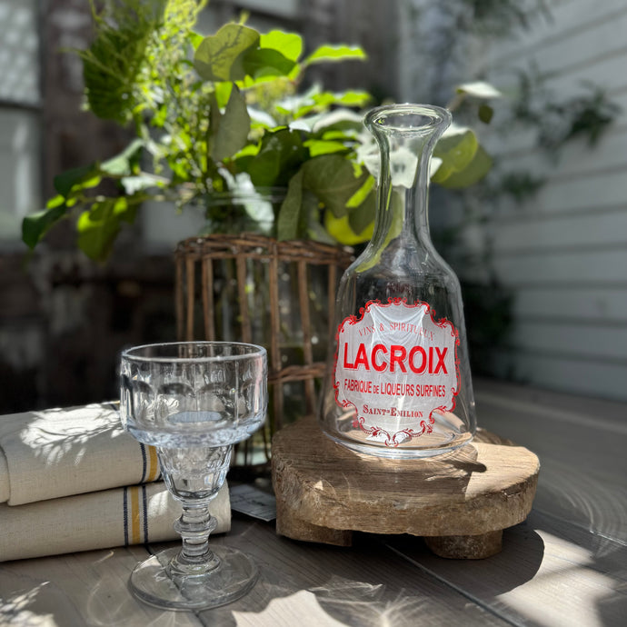 French Lacroix Glass Carafe