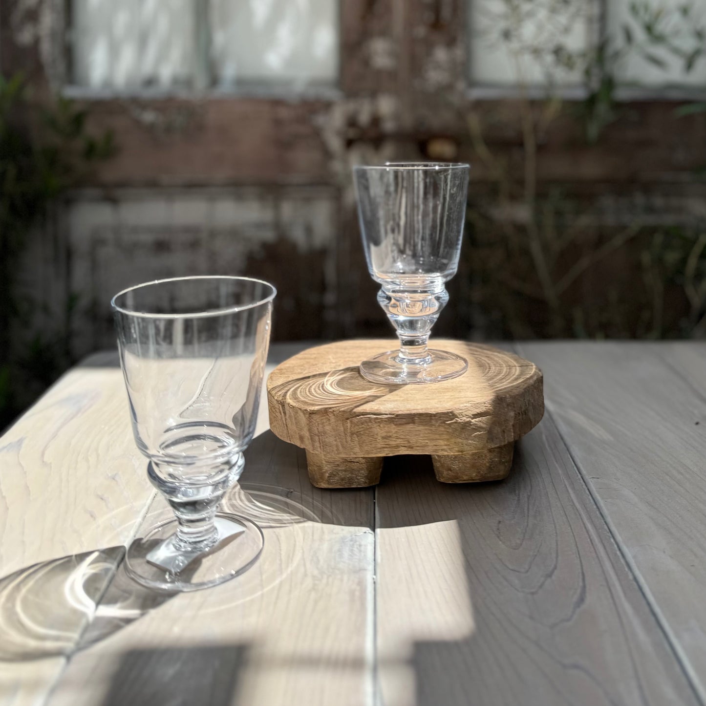 clear traditional absinthe stem glass