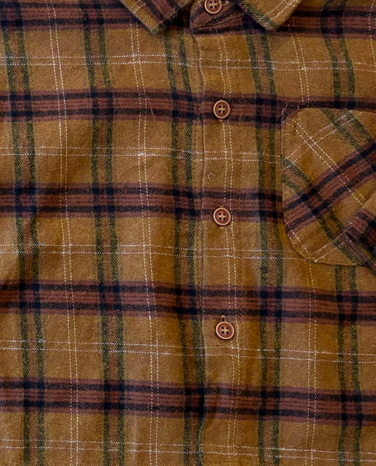 Vintage Style Cotton Plaid Kid's Shirt