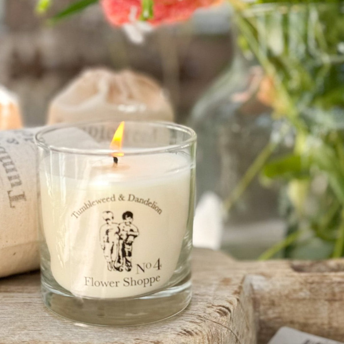 Dandelion candle and sign deals