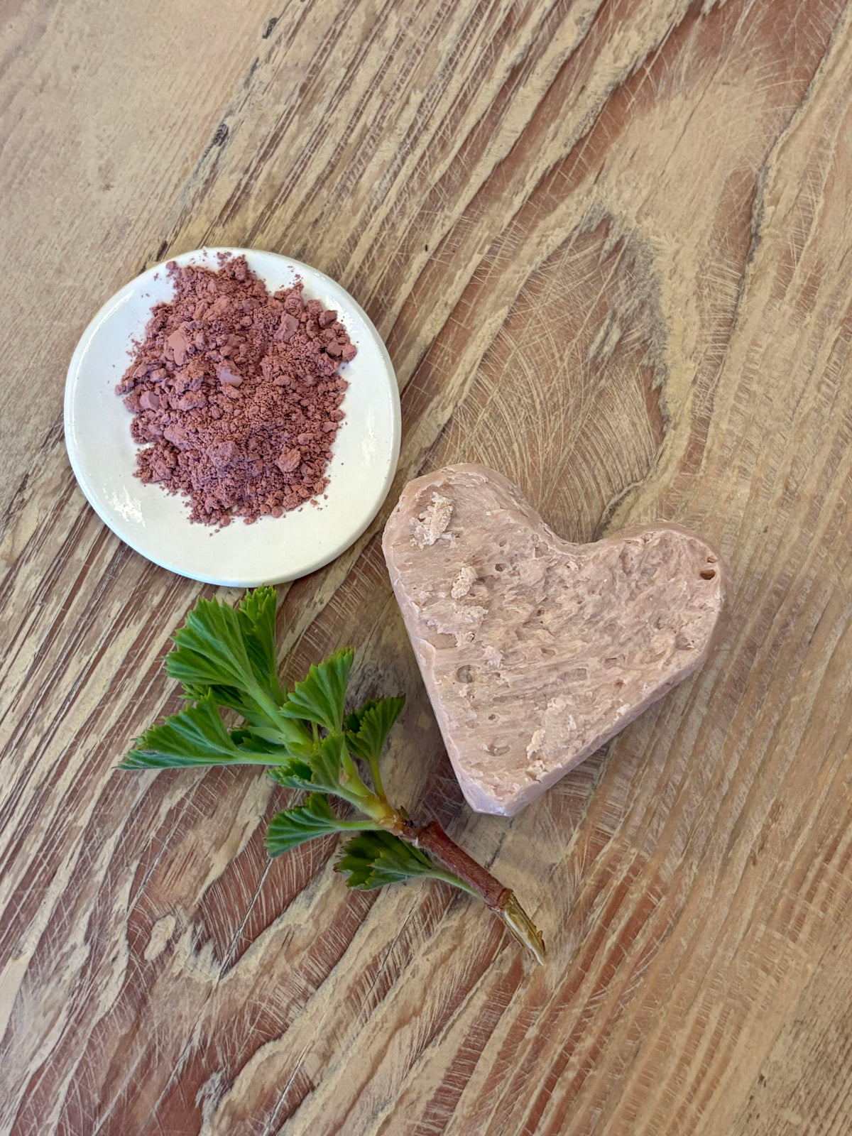 Rose Clay Heart Soap