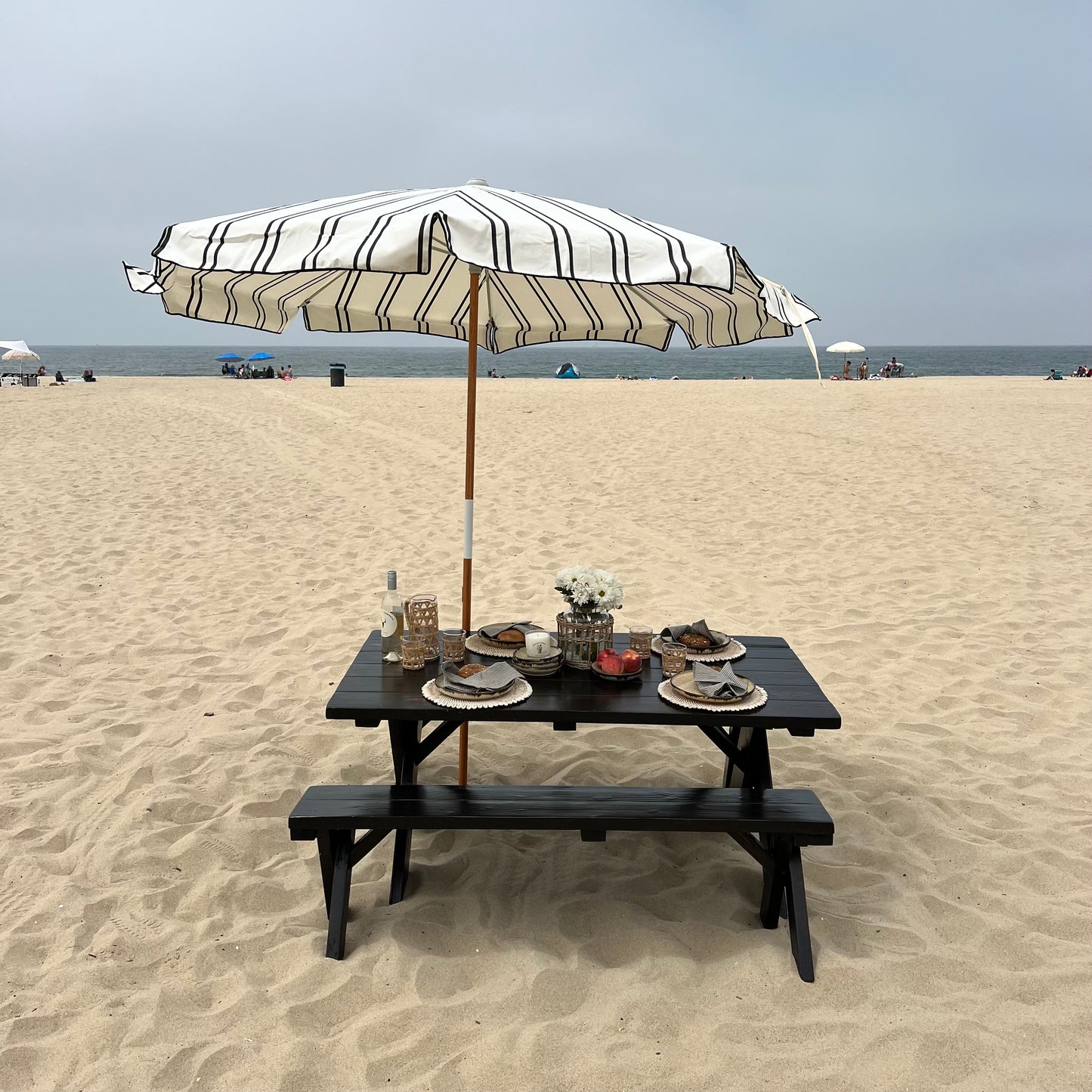 Redwood Picnic Table Set