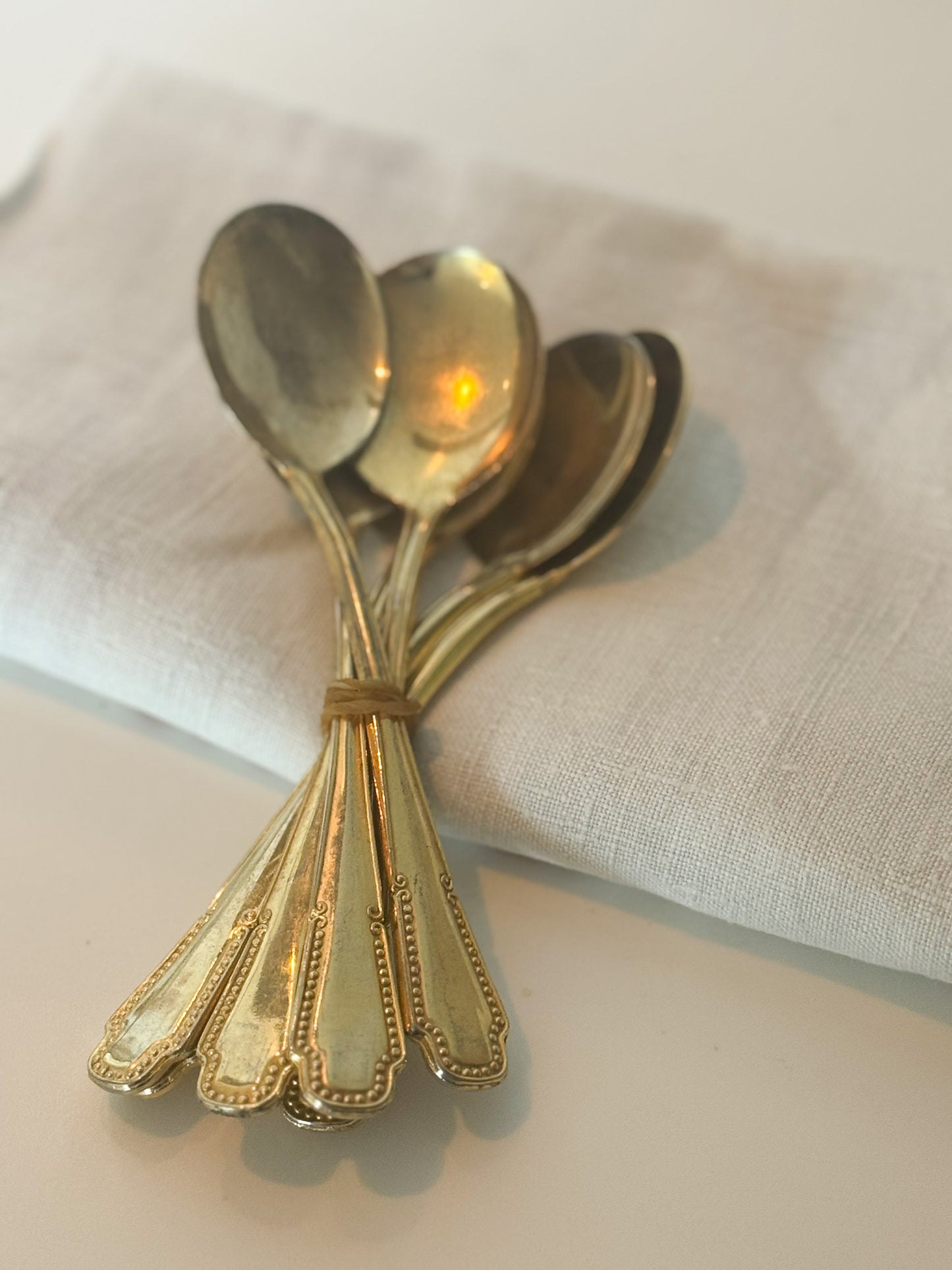 French Gold Teaspoon Set