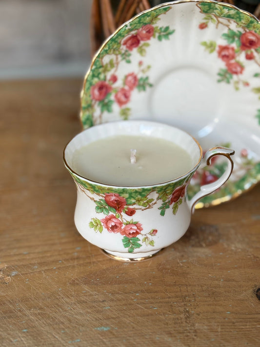 Vintage Teacup Candle #2