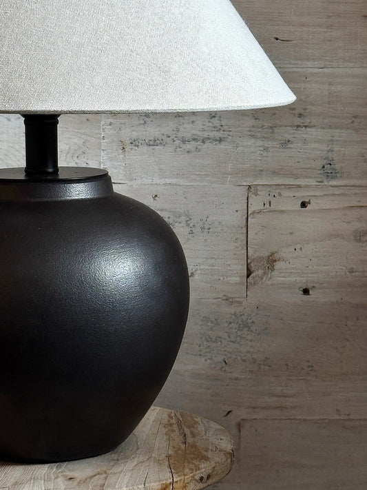 Black Ceramic Lamp