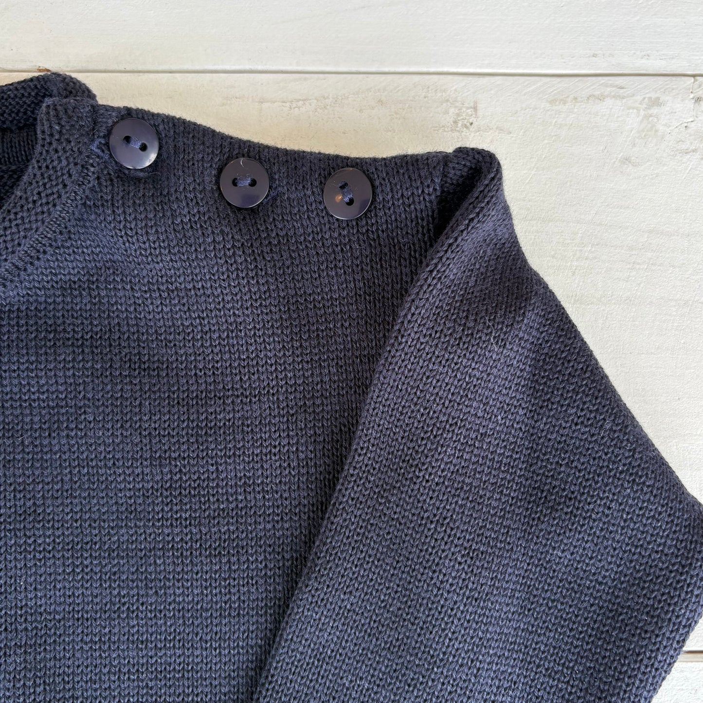 Navy Rollneck Kid's Pullover Sweater