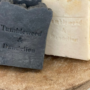 Activated Charcoal Peppermint and Vanilla Soap