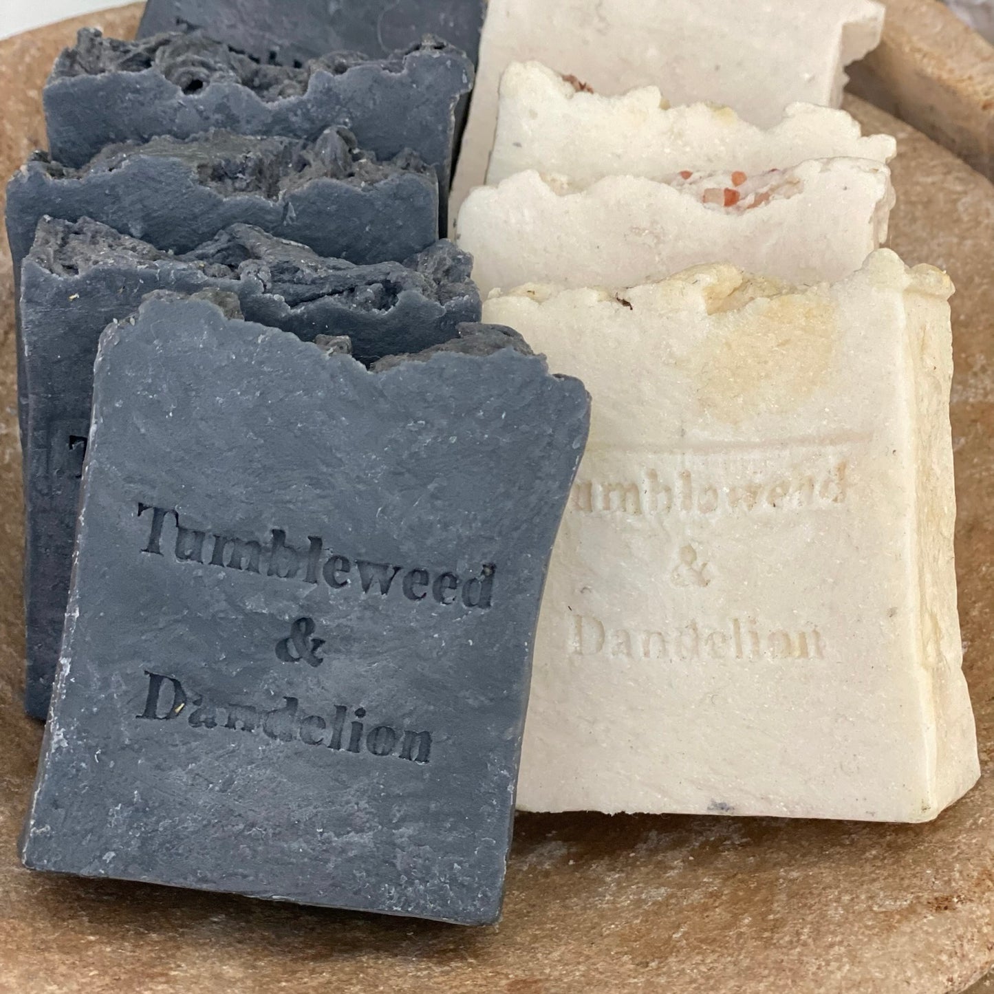 Activated Charcoal Peppermint and Vanilla Soap