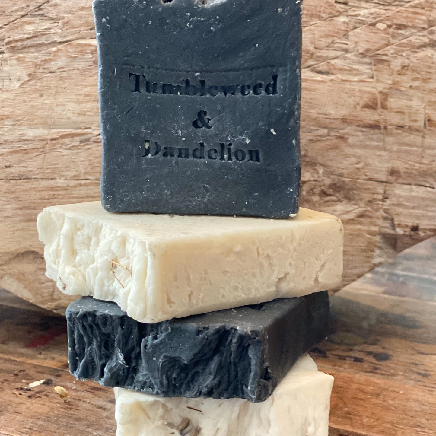 Activated Charcoal Peppermint and Vanilla Soap