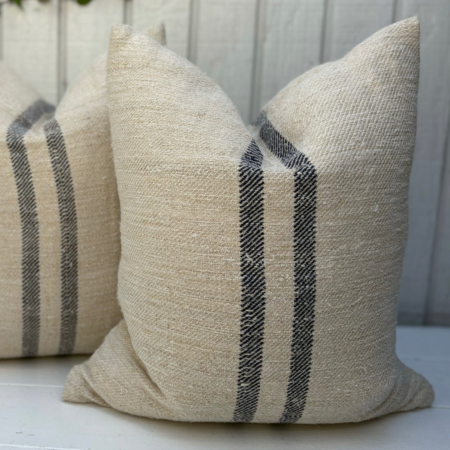 Deux Bandes Grain Sac Pillow