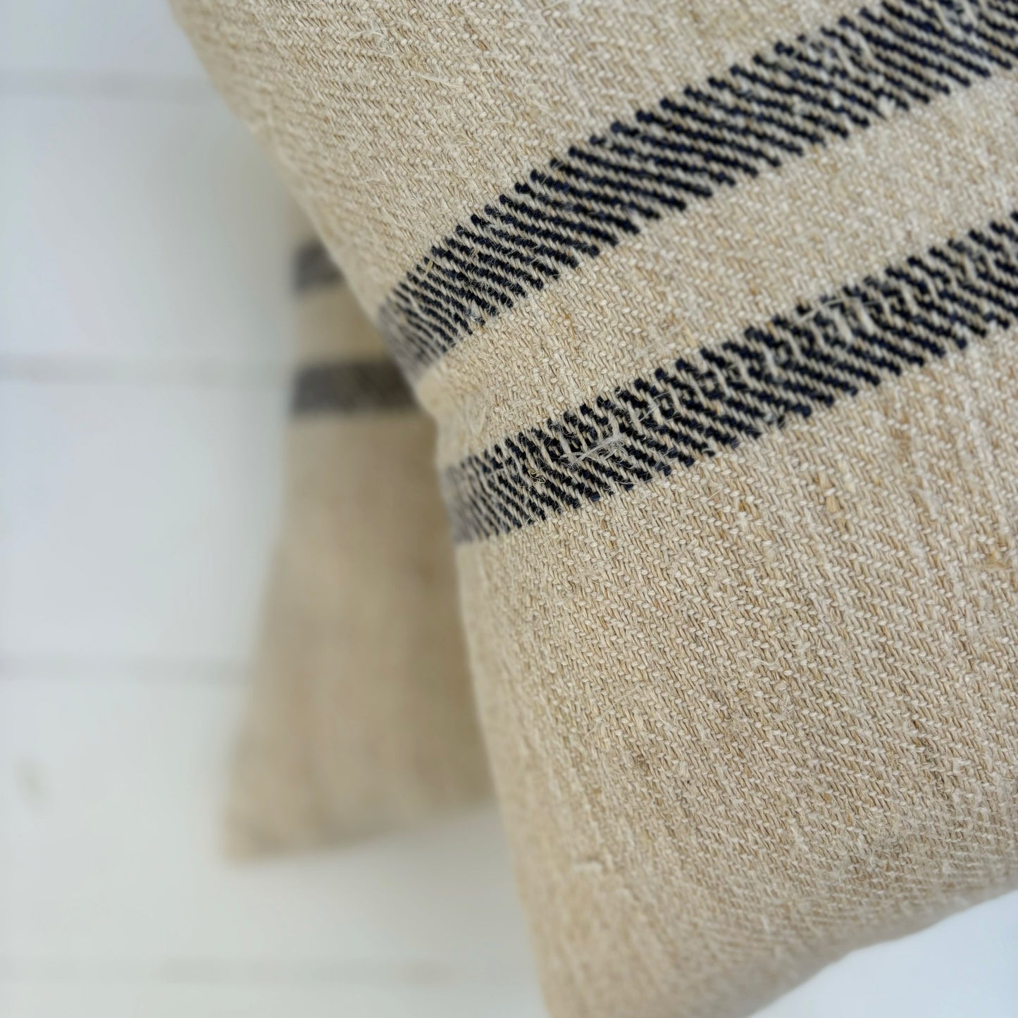 Deux Bandes Grain Sac Pillow