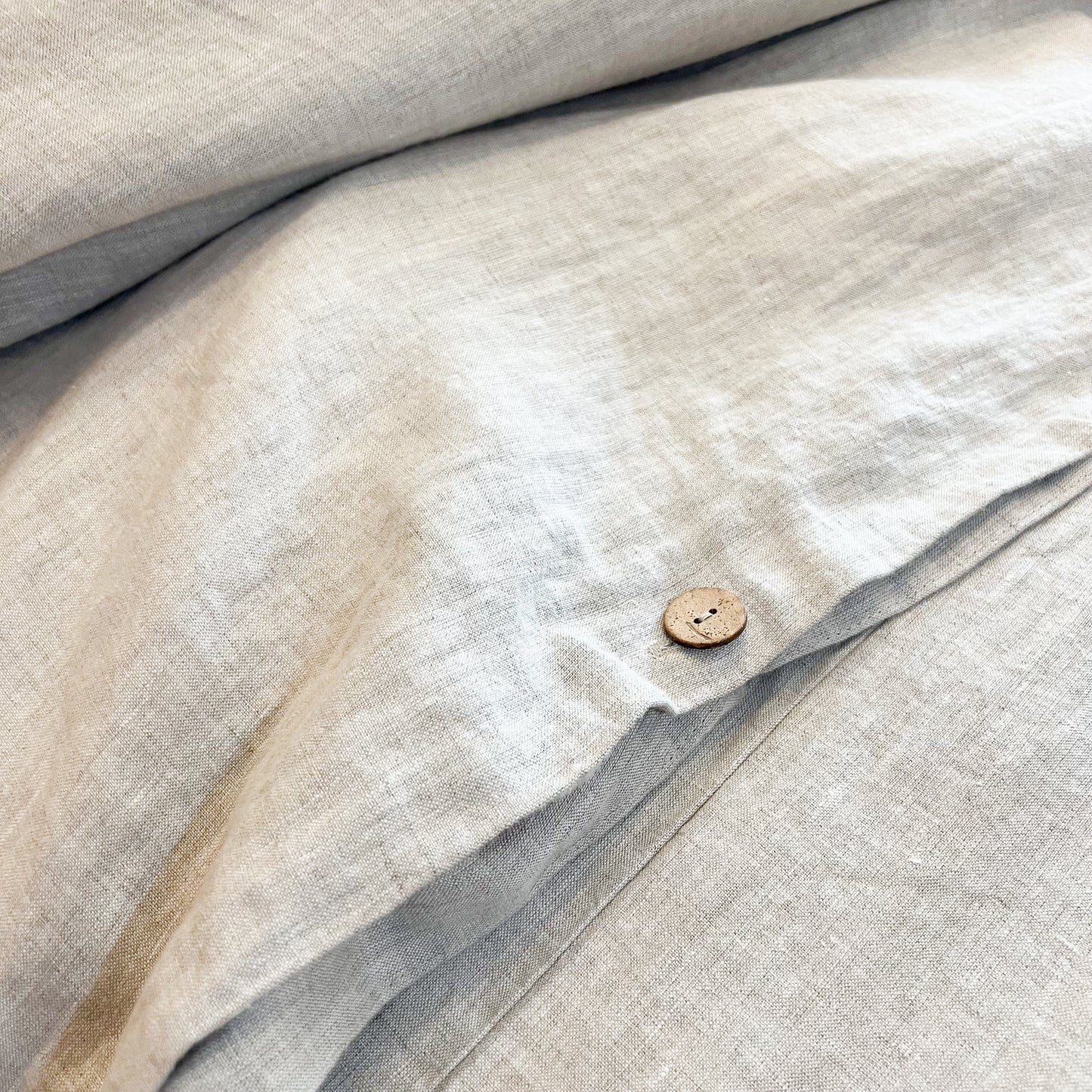 Kira Rose Linen Bedding-Natural