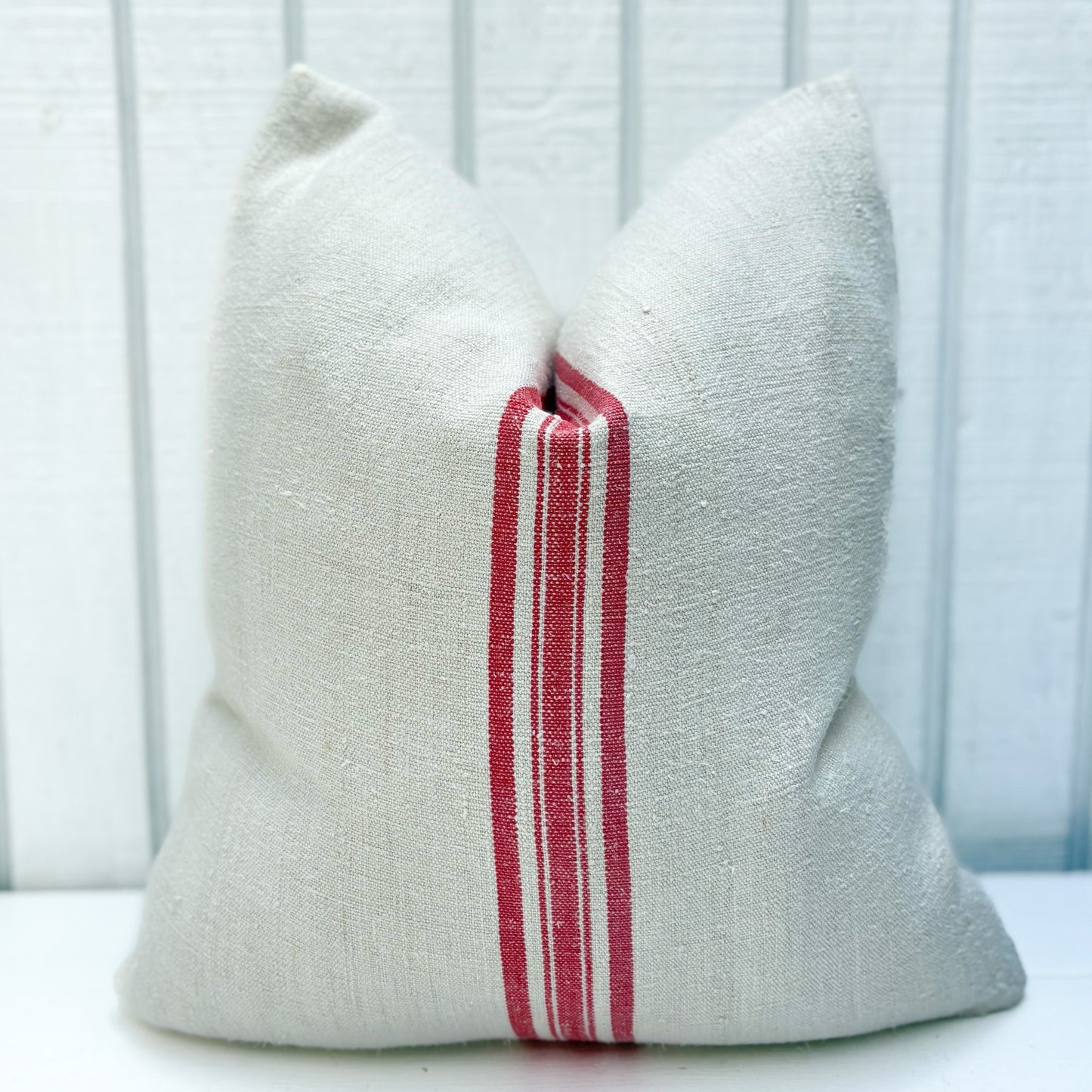 Rouge Stripe Grain Sac Pillow