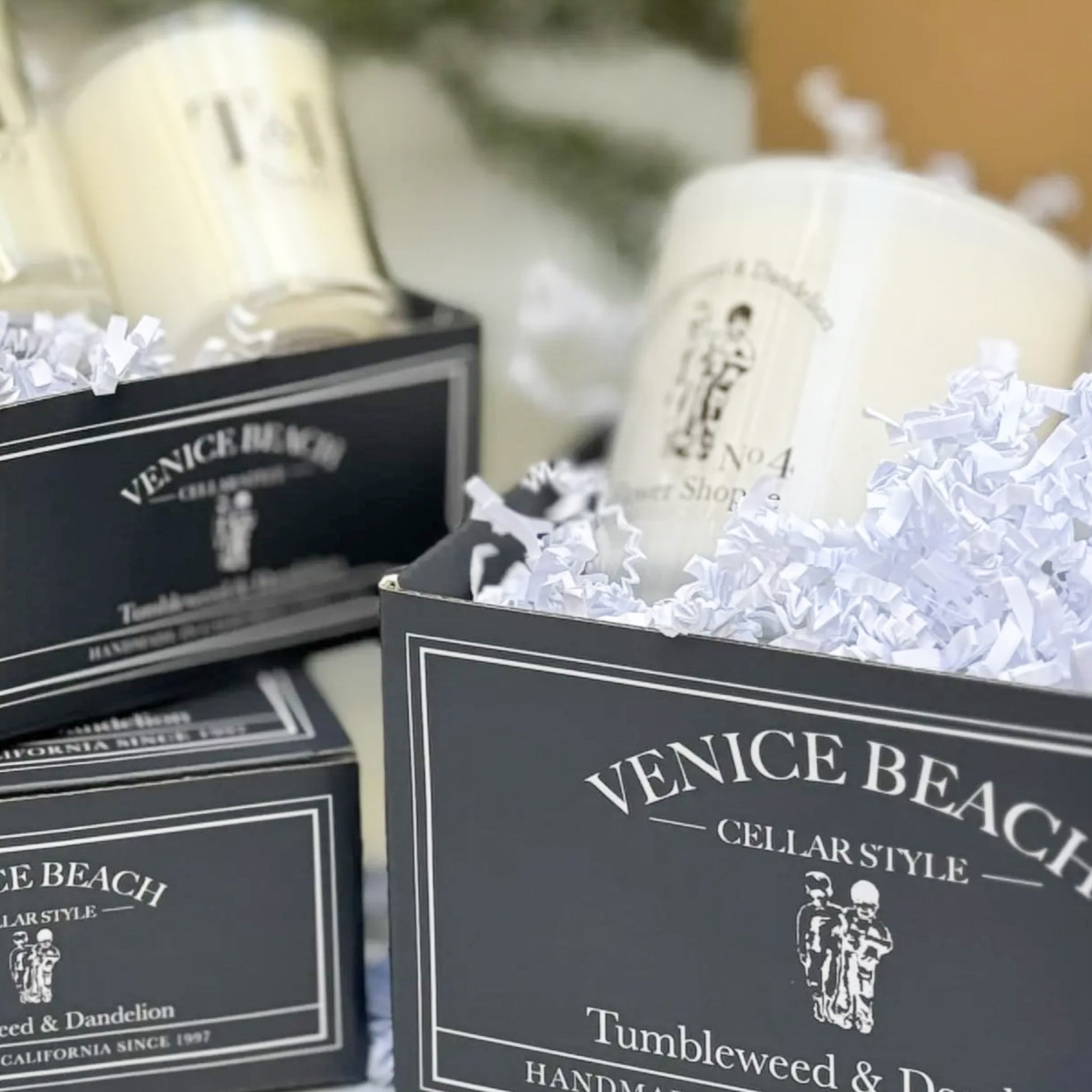 white glass candle
