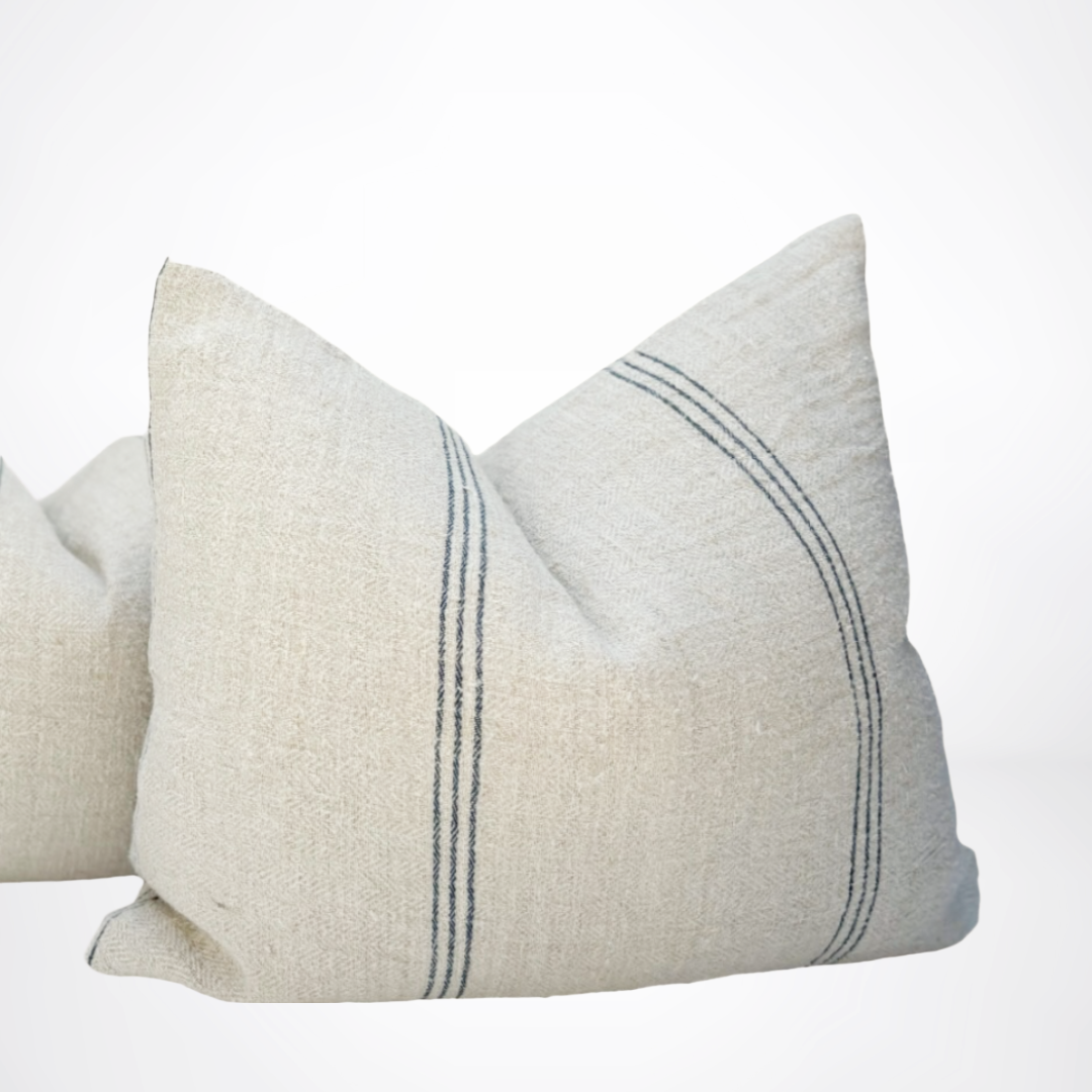 Six Bandes Grain de Sac Pillow