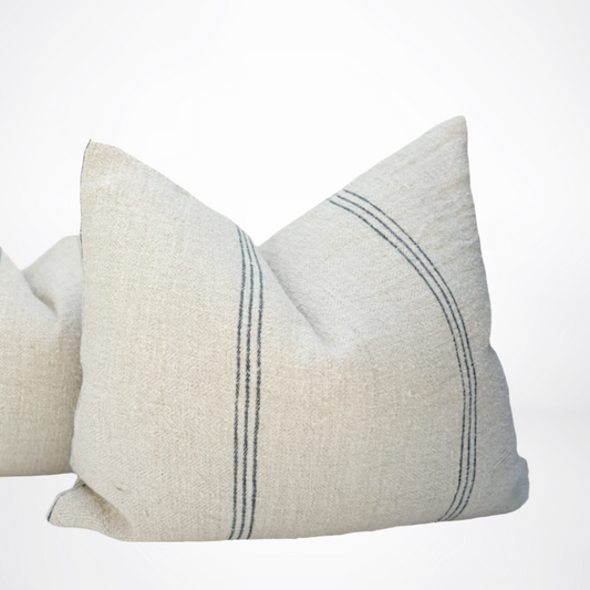 Six Bandes Grain de Sac Pillow
