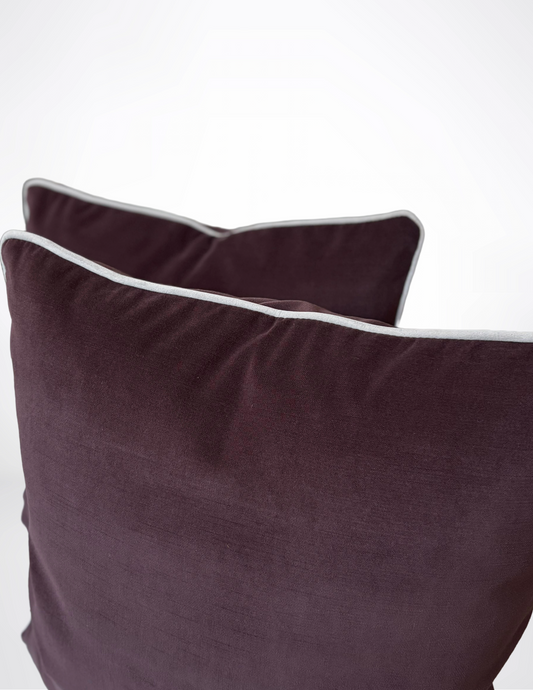 Plum Wine Velvet Pillow