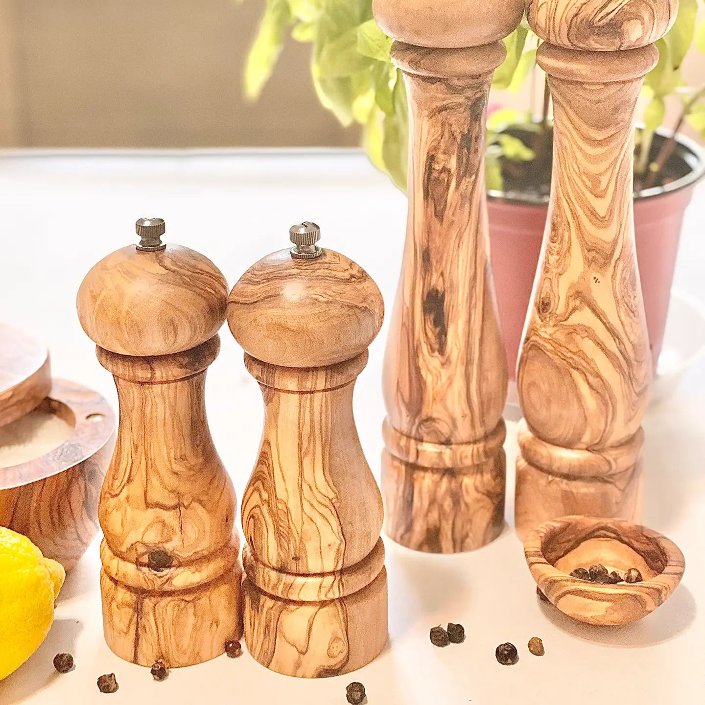 6.5" Olive Wood Salt/Pepper Mill