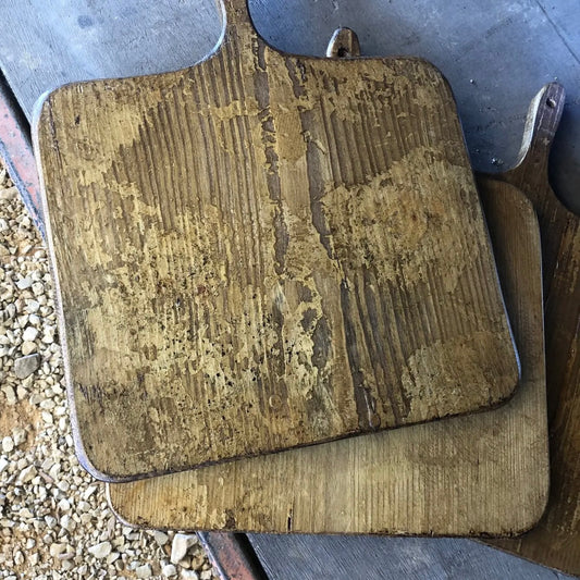 Antique European Breadboard Small Square