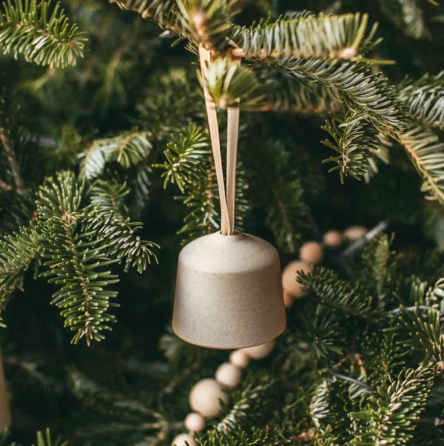 Stoneware Bell Ornament