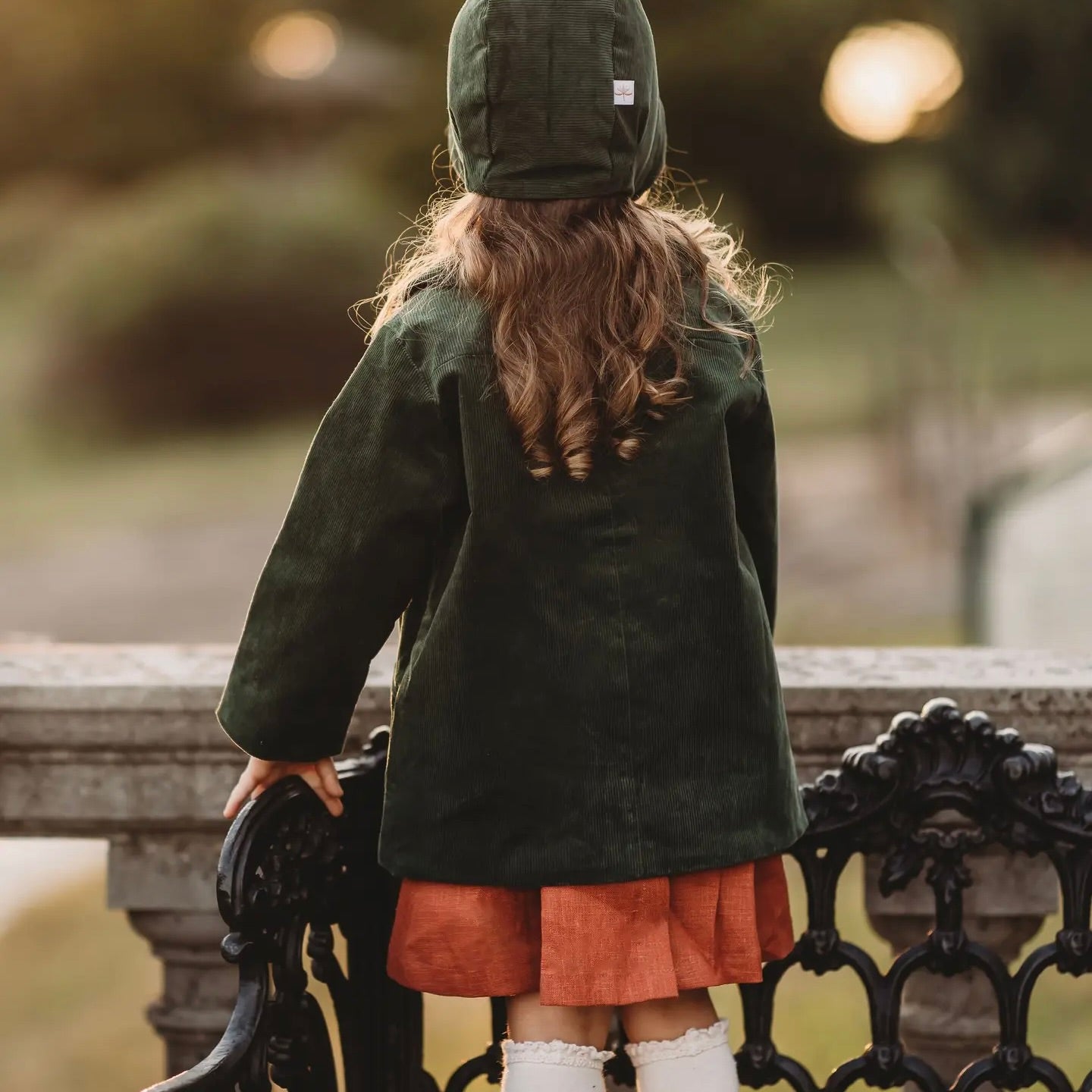 Unisex Corduroy Coat-Green