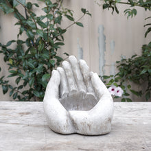 Load image into Gallery viewer, two stone hands together shaped as a bowl