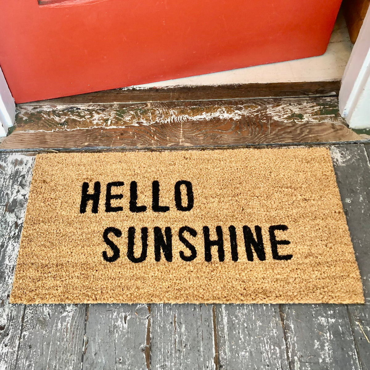 Hello Sunshine Door Mat – Tumbleweed & Dandelion LLC