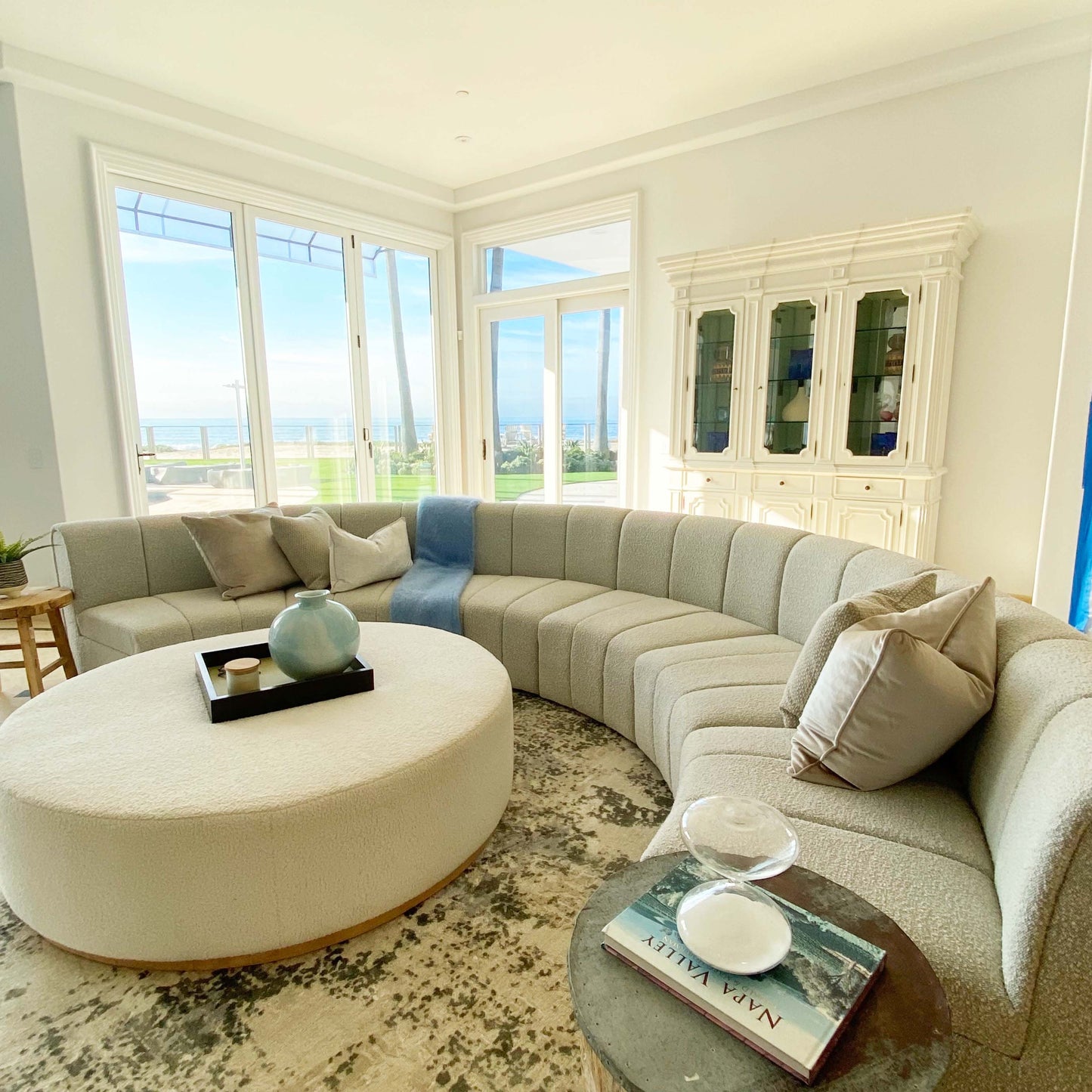The Byron Bay Boucle Ottoman