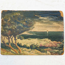 Load image into Gallery viewer, petite paintings on wood of French Polynesian landscapes