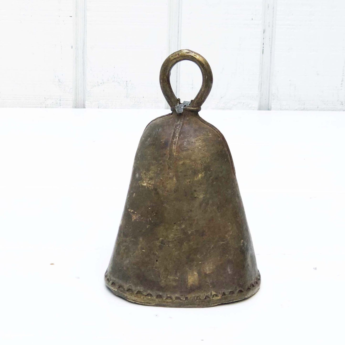 vintage brass bells, sizes and color vary