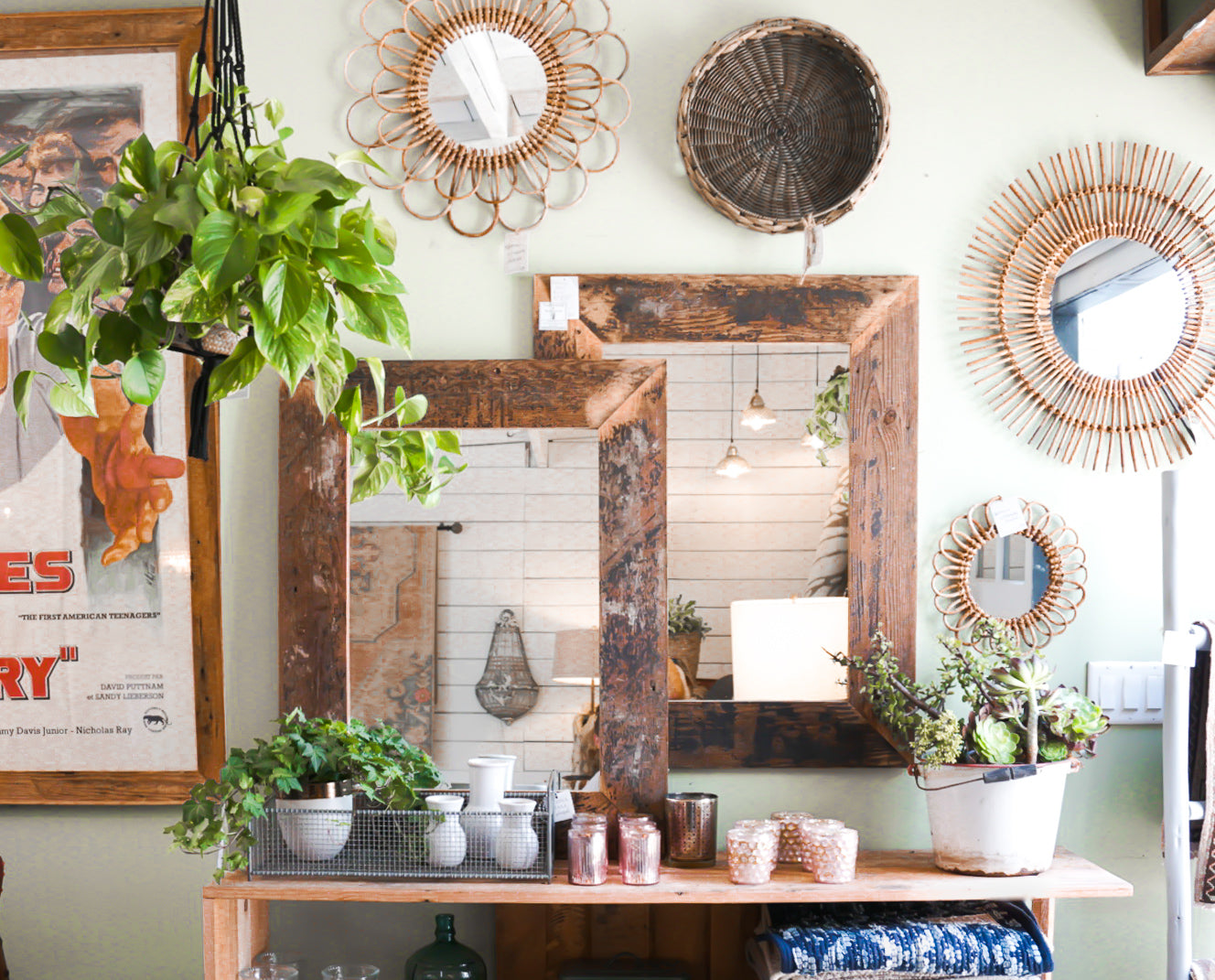 Reclaimed Wood Mirror - Small