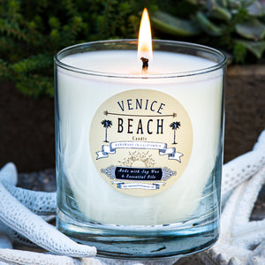 venice beach scented soy candle handmade in california