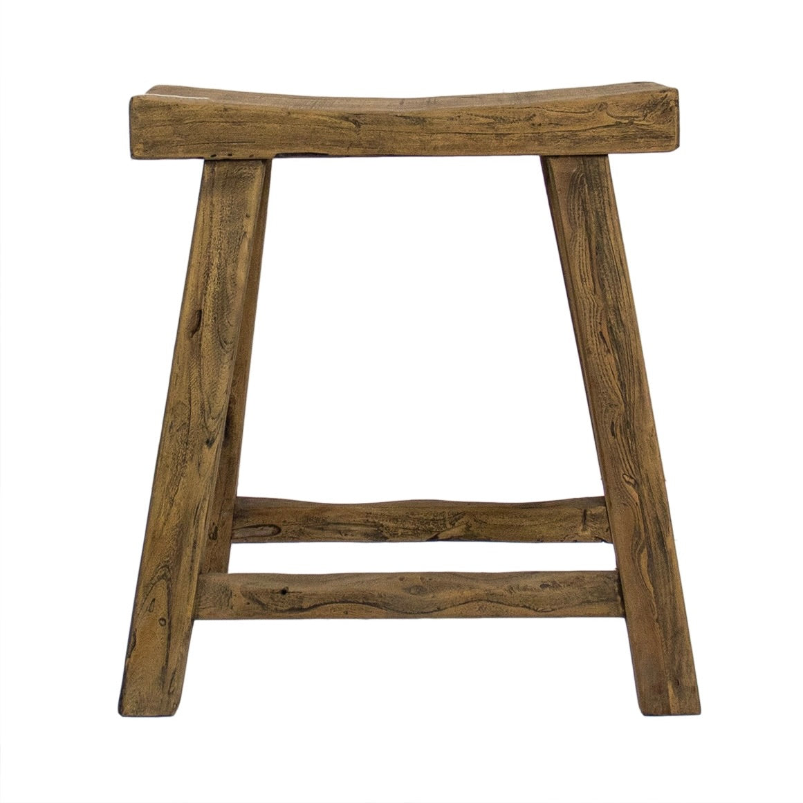 primitive wooden stool