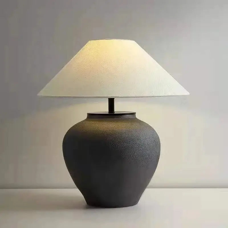 Black Ceramic Lamp