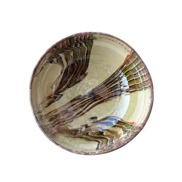 Marbleized Cottage Craft Bowl